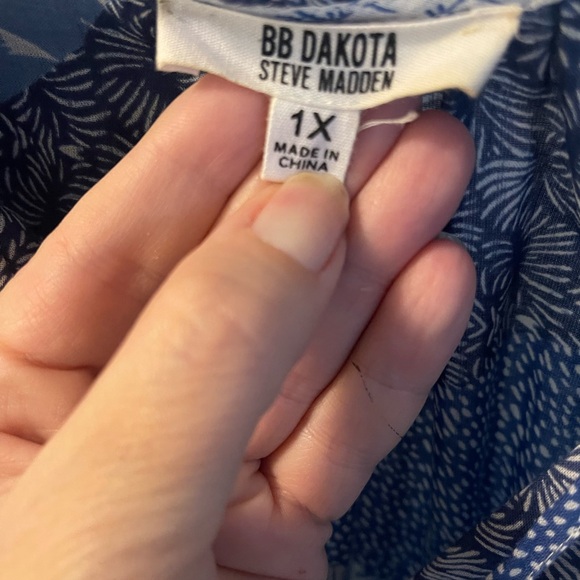 BB Dakota by Steve Madden Cotton Heatwave Midi Dress Plus Size 1X - Picture 8 of 8